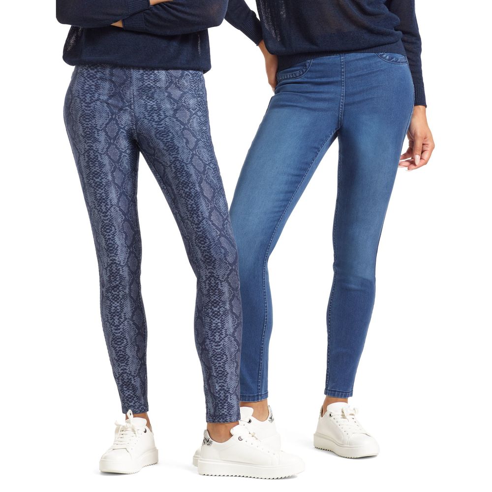 Hue Women's Reversible Denim High Rise Leggings